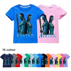 Kids Avatar 2 The Way Of Water Kortærmet 100 % bomuld T-shirt T-shirt gave - Sky Blue 140CM 8-9Y