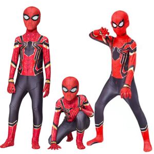 Marvel Spider-Man Kids Cosplay Kostym Superhjälte Jumpsuit Rød 11-12 år 4-5 Years