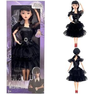 Wednesday Addams Dolls Plyschleksaker, Made To Move Wednesday Adams Dolls For Kids black