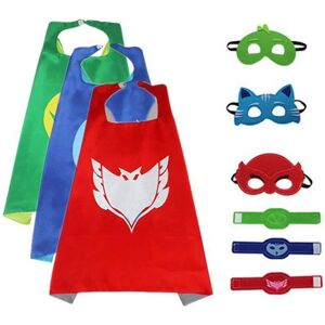 The Pyjama Heroes Unisex Kids - Kappe, øjenmaske og armbånd Red PJ Masks owlette -röd