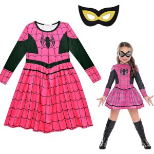 Unbranded Spider Girls Tøj Tegneserie Spider Print Outfits 5T