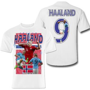 Highstreet Erling Haaland Norge Manchester City t-shirt sportstrøje 140cl 9-11år