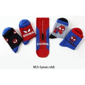 5 Par Spiderman Baby Sokker Tube Sokker M (3-5 ÅR) M(3-5 Years)