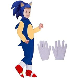 Sony Cartoon Cosplay Jumpsuit Børn Sonic Anime kostumedragt S