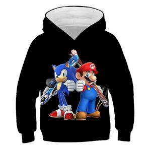 Super Mario Hoodies Sweatshirt Hættetrøje Børn Drenge Sport Afslappet Løs Udendørs Topbedste gave til jul style 1 8-9 Years