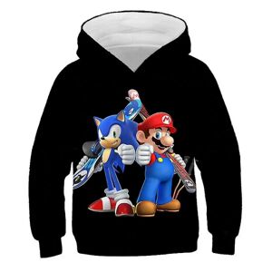 Super Mario Hoodies Sweatshirt Hættetrøje Børn Drenge Sport Afslappet Løs Udendørs Topbedste gave til jul style 1 6-7 Years