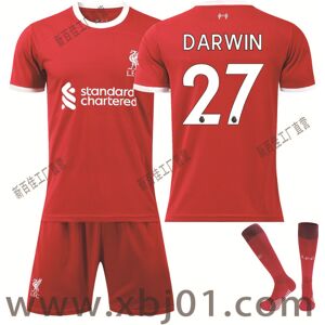 Goodies 23-24 Darwin 27 Liverpool New Season Shirt Seneste fodboldtrøje til børn til voksne Kids 24(130-140cm)