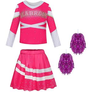 3-10 år Børn Piger Zombies 3 Cheerleader Outfit Cosplay Outfits Sæt Z CNMR 5-6 Years