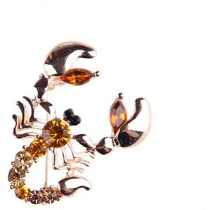 Brosch Pin Scorpion Corsage Rhinestone Smycken Dam Brosch