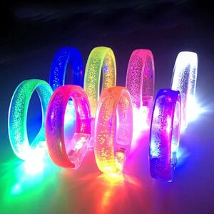 8pcs Glow Armbånd, Farverige Led Glow Armbånd Party Favors, For Kids Adults Club, Koncerter, Festivaler, Sport, Fester, Night Eventsradom Color