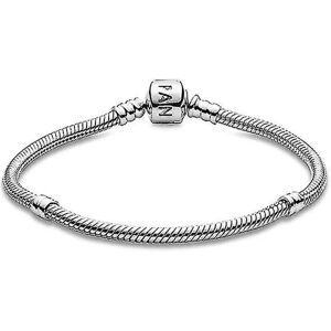 Pandora Moments Dame Sterling Sølv Iconic Snake Chain Armbånd til Charms