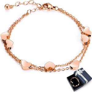 Doppelt Kette Armband für Frau Armkette Edelstahl Armbånd fra T