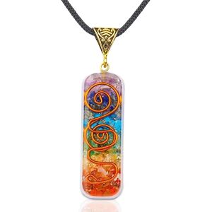 7 Chakra Halskæde Håndlavet Healing Orgone Pendant Crystal Neckla