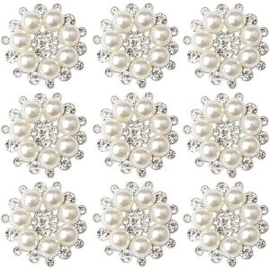 OCEAN 10 stykker rhinestone perlesmykker (3,3*3,3 cm), håndværksperleflo