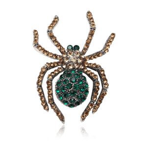 JBK Halloween Spider Shape Broche Pins Rhinestone Zirconia Crystal Udsøgt og enkel kreativ edderkoppebroche