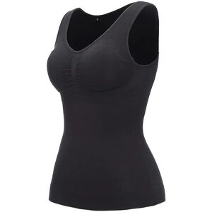 3 i 1 Sculpting Body Shaping Vest Shaper Shapewear Åndbar slankekur til kvinder Black 2XL