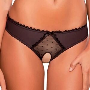 Dametrusser Åbne trusser G-streng String Undertøj - Perfet Black L