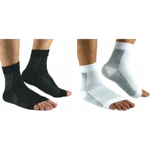 2 Par Fodsokker Plantar Fasciitis Kompressionssokker Fod S/M