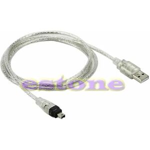 No brand 5 fod Ny USB Til Firewire Ieee 1394 4 Pin Ilink Adapter Kabel