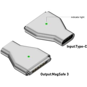 Type-C hun til Magsafe 3 konverter USB-C magnetisk adapter Straight