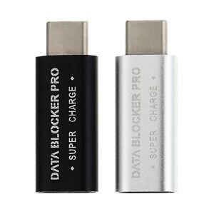 2 Stk Usb Type-c Data Blocker Juice Jacking Forebyggelse Gender Change Connector