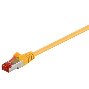 Goobay Netværkskabel CAT 6, S/FTP (PiMF), gul, 15 m kobberleder