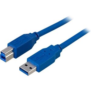 Deltaco USB <b>3.0</b> kabel, Type <b>A</b> han - Type <b>B</b>