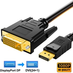 DP til DVI 24+1 kabel DisplayPort-adapter 1.8m