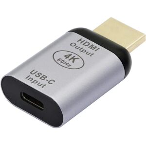 YIXI USB C til HDMI-adapter, 4K@60Hz USB Type C Hun til HDMI-han-konverter, til hjemmet og kontoret, Apple-enheder understøttes ikke