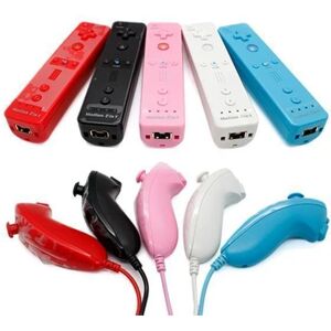 MTK Wii trådløst GamePad fjernbetjeningssæt Pink