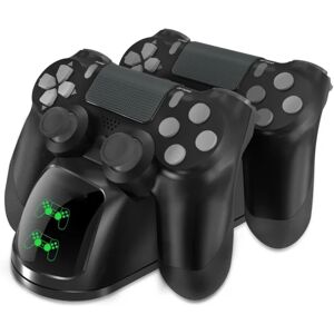 Dobbelt ladestation til to PS4/PS4 Slim/PS4 Pro-controllere