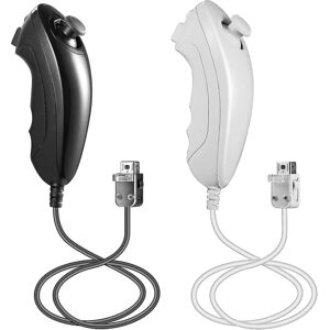 Nintendo Wii Nunchuck Controller, 2-pak Nunchuk Controller erstatning - Perfet