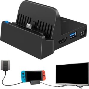 Nintendo Dockingstation til Switch Charging Dock 4K HDMI TV Adapter - Perfet 48*36*21mm