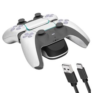 MIMD Dobbelt opladningsstation til to kontroller - til PS5 / Playstat Black