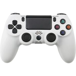 Game Controller 1 stk PS4-controller DoubleShock Wireless til Play-station 4 White 1 Pcs White