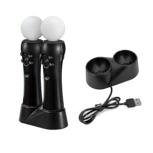 Spilkontroloplader Kompatibel med Ps4 Vr Move Motion Controller Playstation Play Station Ps 4 Opladningsdok Docking Opladningsstøtte