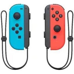 Nintendo NS switch venstre og højre håndtag joycon håndtag switch bluetooth håndtag med fjernopvågning og håndstrop Blue and red handle