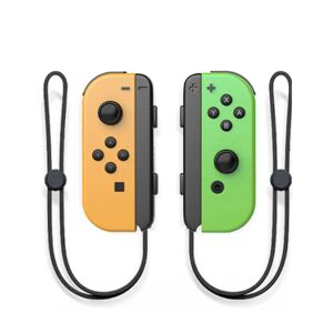 Nintendo switchJOYCON er kompatibel med original fitnessring Bluetooth-controller NS spil venstre og højre små håndtag Left orange, right green