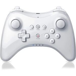 Pro Controller til Wii U, og trådløs Controller Gamepad til Nintendo Wii U Dual Analog Game Remote Joystick (Vit)