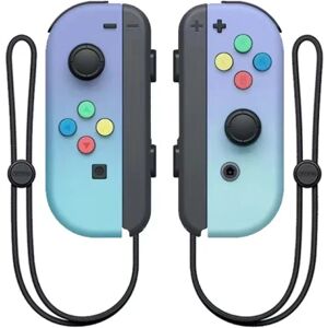 Nintendo NS switch venstre og højre håndtag joycon håndtag switch bluetooth håndtag med fjernopvågning og håndstrop Purple green gradient color