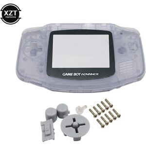 Farveglada hölje Shell til Nintendo Gameboy Gba Shell Hårt etui med byte af skærmlins til Gameboy Advance Console Housinggray