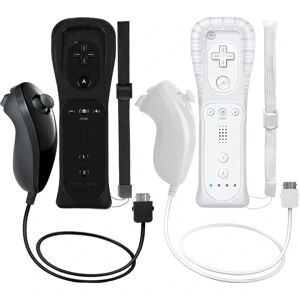 Nintendo 2-pak trådløs controller og Nunchuck til Wii og Wii U konsol-WELLNGS