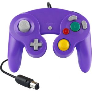 Nintendo Classic Shock Joypad Wired Controller, kompatibel med Wii NGC Gamecube Game Cube Purple