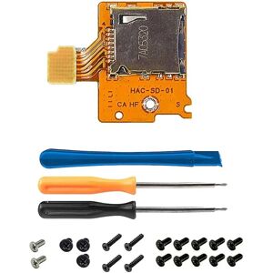 FMYSJ Micro-sd Card Slot Board Udskiftning Reparationssæt Reparationsdele til Nintendo Switch Ns Tf Sd Card Slot (FMY) As shown