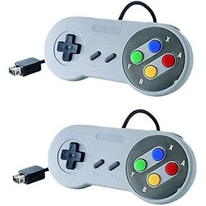 Erstatning kablet controller til ny Super Nintendo Nes/snes Classic Edition Mini 2017, Classic Game Controller Joystick Gamepad (2 Packnot Usb)