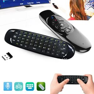 REDGO 2,4G Mini fjernbetjening Trådløst tastatur Air Mouse PC TV Box