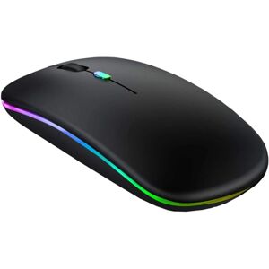 Mwin Genopladelig Bluetooth Mouse 5.1+2.4G Wireless Slim/Silent-sort