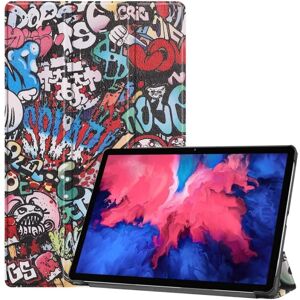 MTK Tri-fold Stand Cover til Lenovo Tab P11 TB-J606F - Graffiti Multicolor