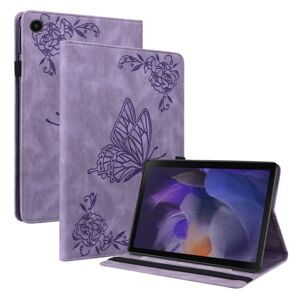 Lædercover Samsung Galaxy Tab A8 10.5 Butterflies Purple