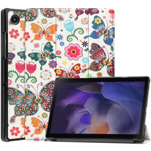 Fodral f?r Samsung Galaxy Tab A8 10.5 - Fj?rilsm?nster nbsp;Flerf?rgat, fj?rilsm?nster